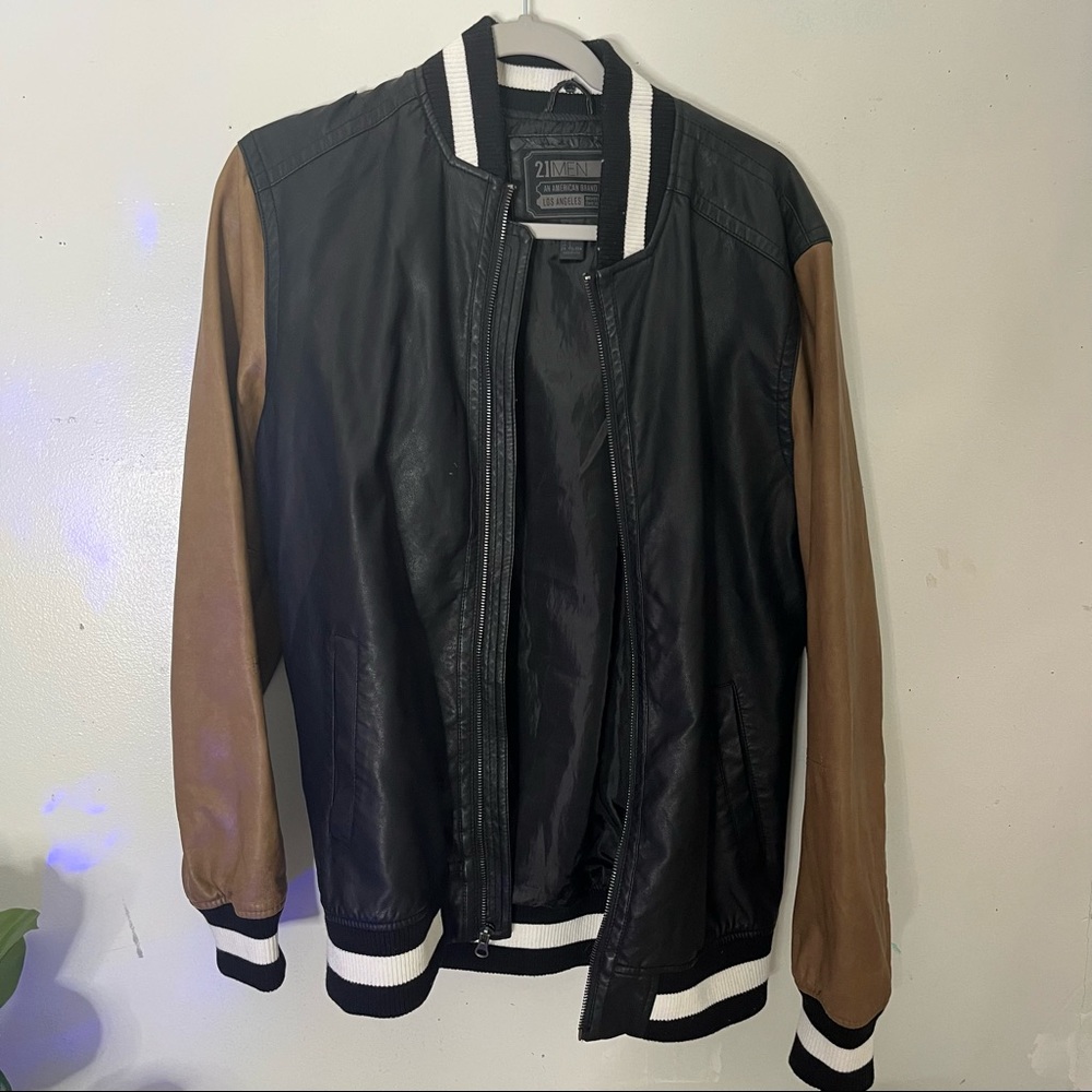 brown & black mens jacket